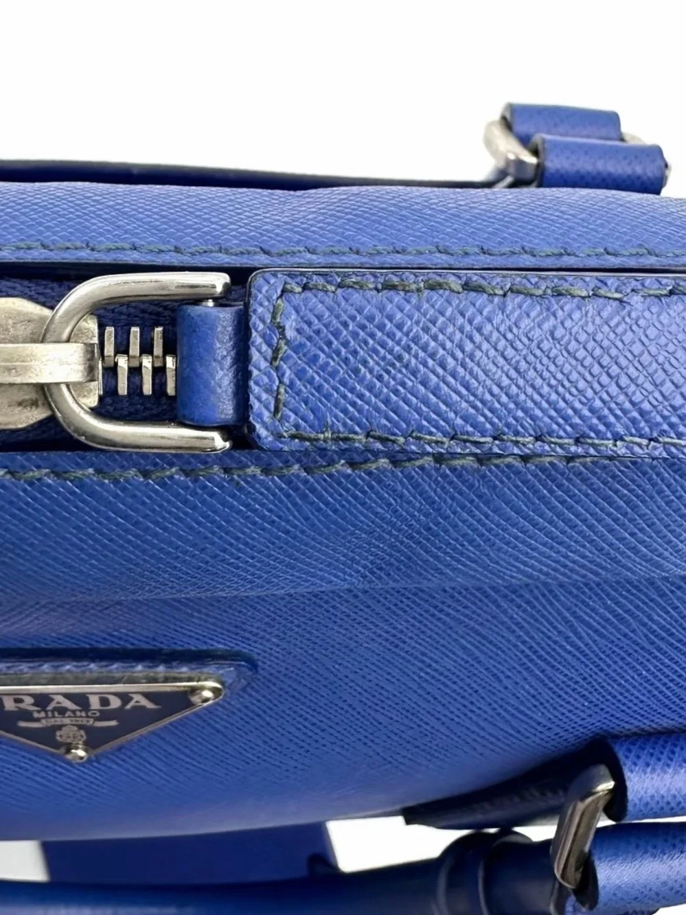 Prada Royal Blue Saffiano Business Bag/briefcase